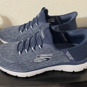 Skechers Blue Slip-On Sneakers